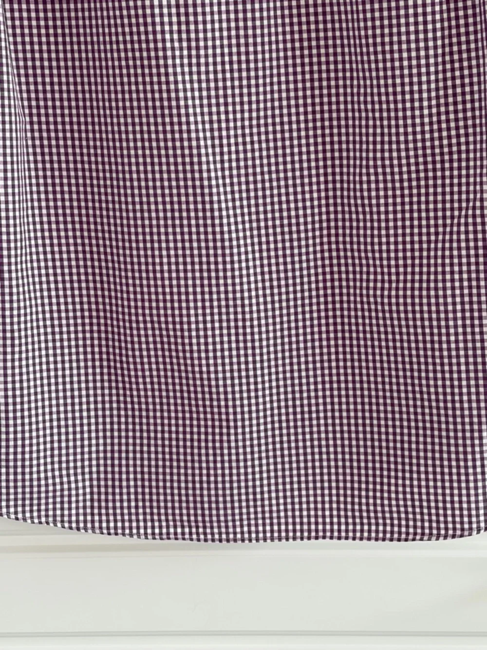 J. Crew Mens Purple White Gingham Checkered Lightweight Button Down Shirt Large